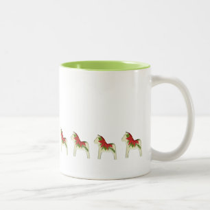 Poinsettia Dala Horse Hot Cider Tasse
