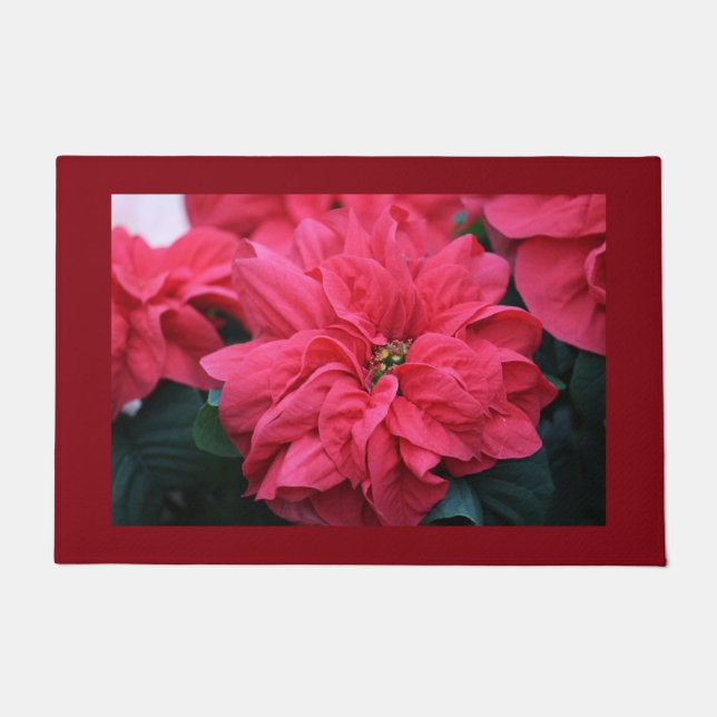 Poinsettia Door Mat Fußmatte (Vorderseite)