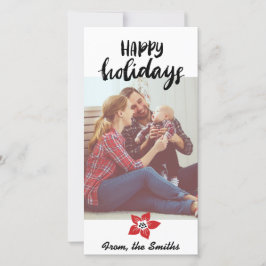 Poinsettia-Feiertags-Karte - addieren Sie Ihr Feiertagskarte