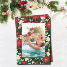 Poinsettia Floral Christmas Foto