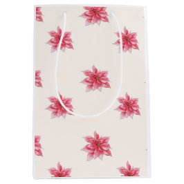 Poinsettia-Geschenktasche Mittlere Geschenktüte