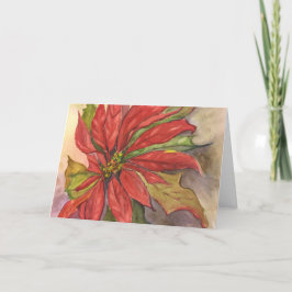 Poinsettia-Gruß-Karte Feiertagskarte