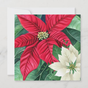 Poinsettia Grußkarte Dankeskarte