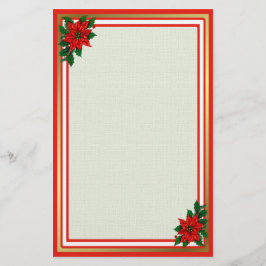 Poinsettia Holiday Briefpapier