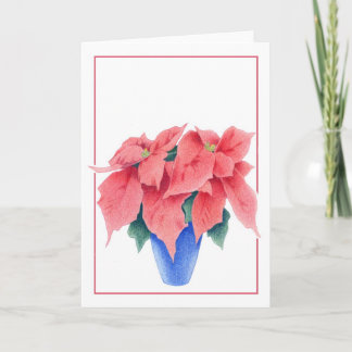 Poinsettia-Karte Feiertagskarte
