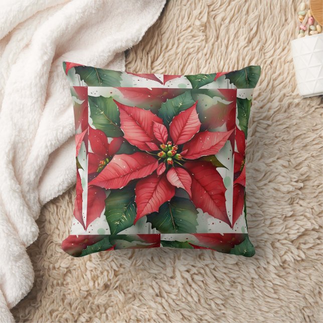 Poinsettia Kissen (Decke)