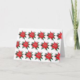 Poinsettia Kunst, Wohltätigkeit Karte