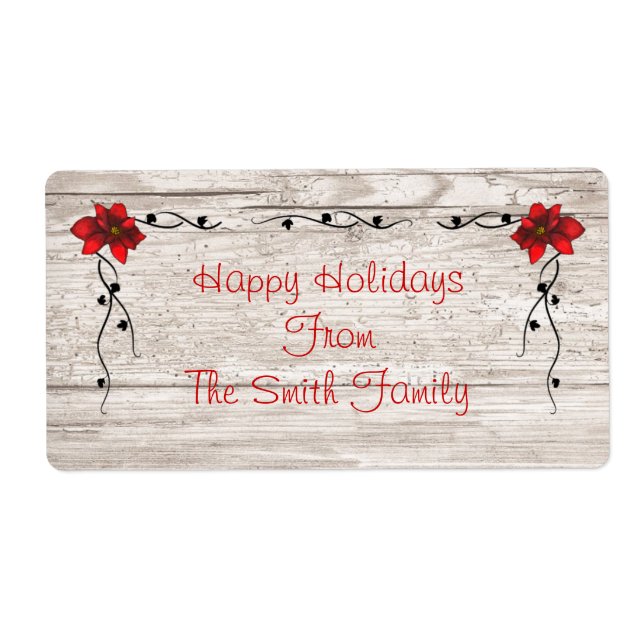 Poinsettia-Label (Vorne)