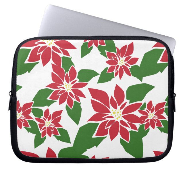 Poinsettia Laptopschutzhülle (Vorderseite)