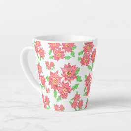 Poinsettia Latte Tasse