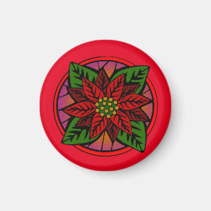 Poinsettia Magnet