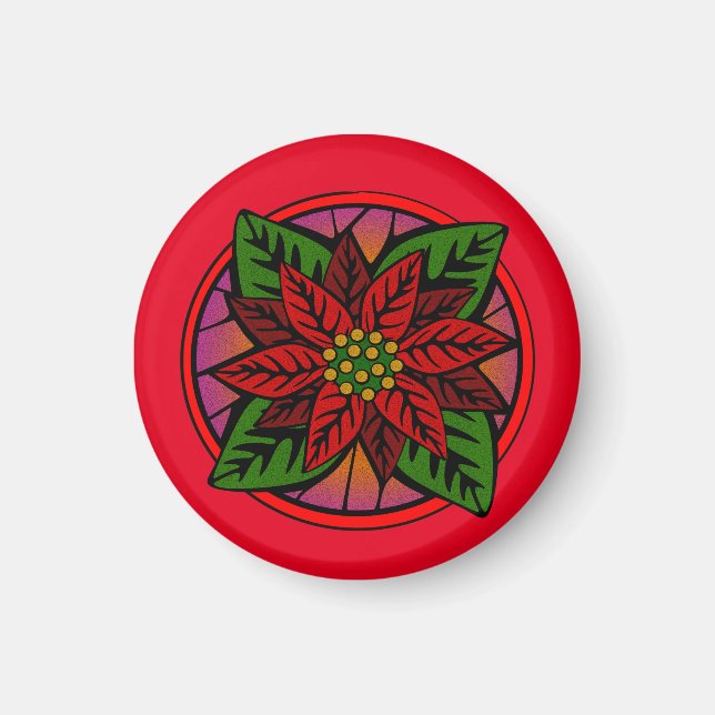 Poinsettia Magnet (Vorne)