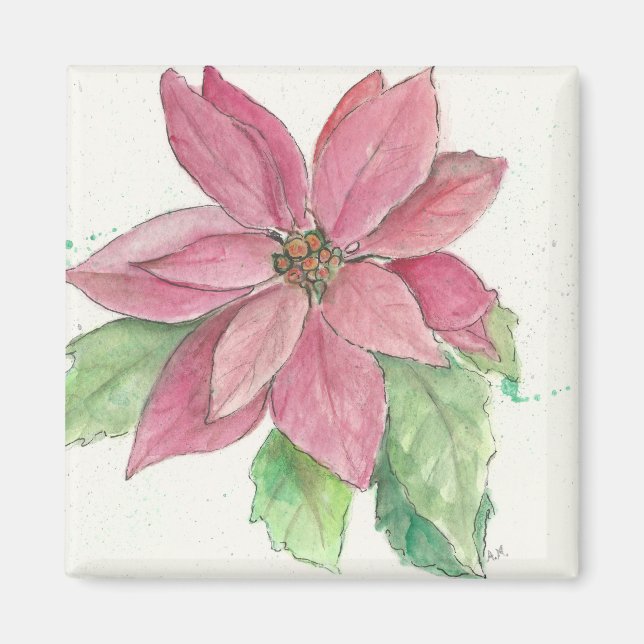 Poinsettia Magnet (Vorne)