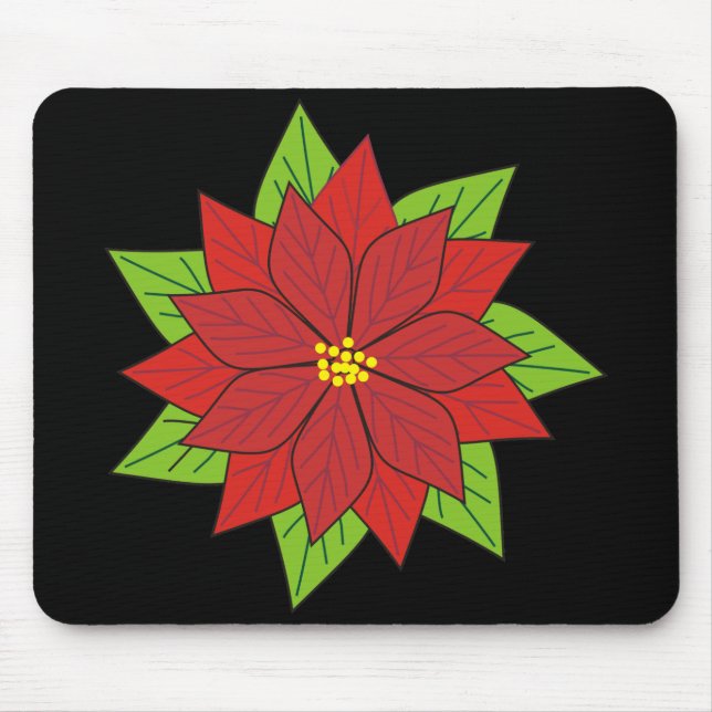 Poinsettia Mousepad (Vorne)