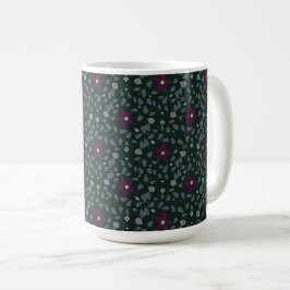 Poinsettia Paradise Coffee Tasse Dark