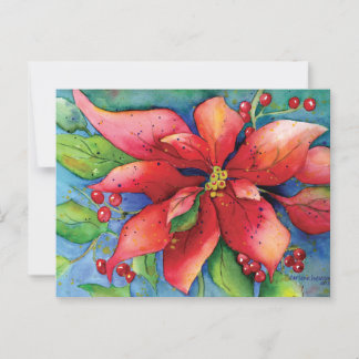 Poinsettia Postkarte