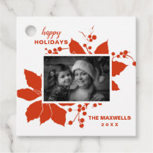 Poinsettia Red Graphic Holiday Foto