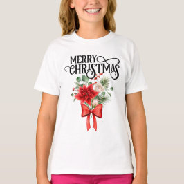 Poinsettia Rose Blume Bouquet T-Shirt