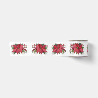 Poinsettia-Schleife Satinband