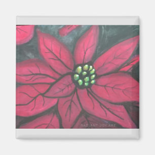 Poinsettia Segen Magnet