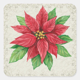 Poinsettia Sticker - SRF