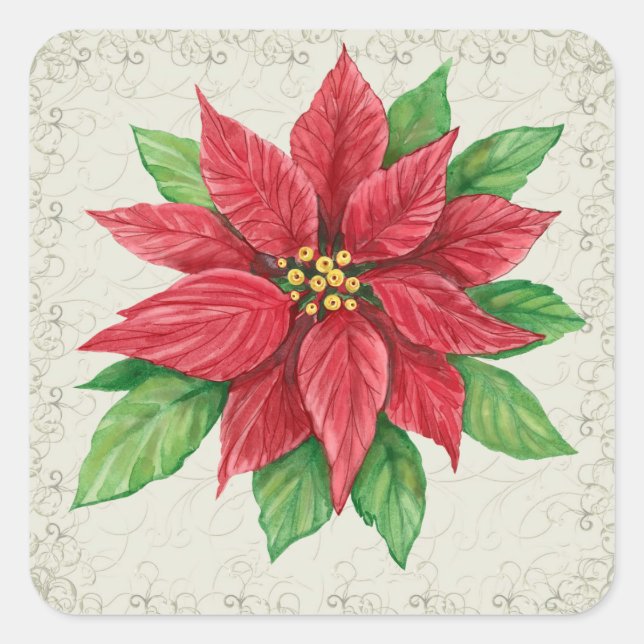 Poinsettia Sticker - SRF (Vorderseite)