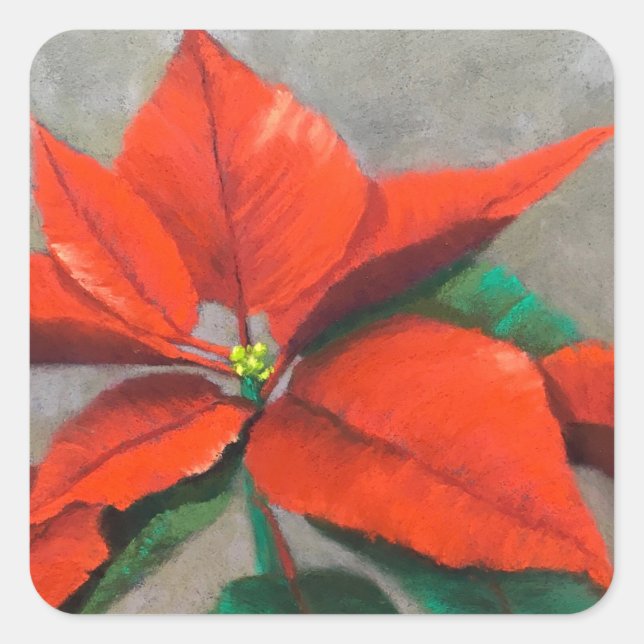 Poinsettia Stickers (Vorderseite)