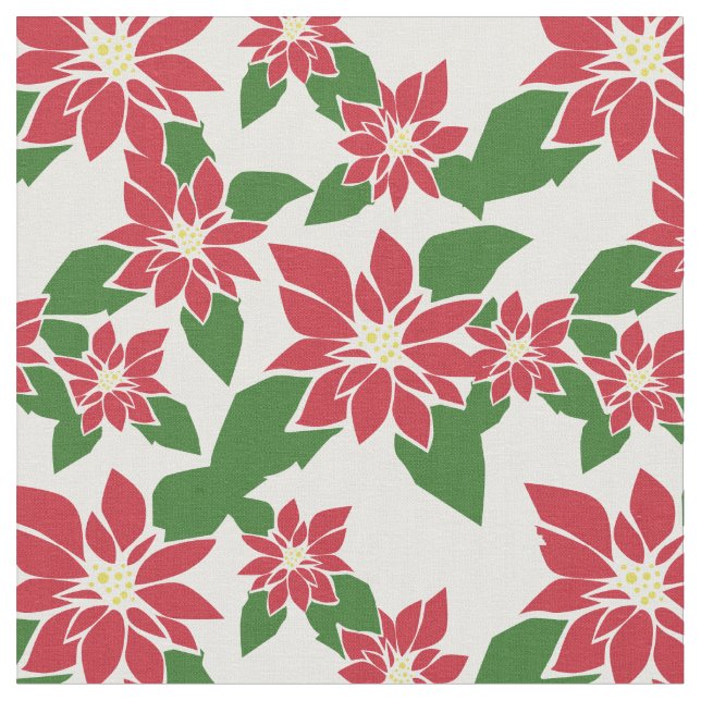Poinsettia Stoff (Nahaufnahme)