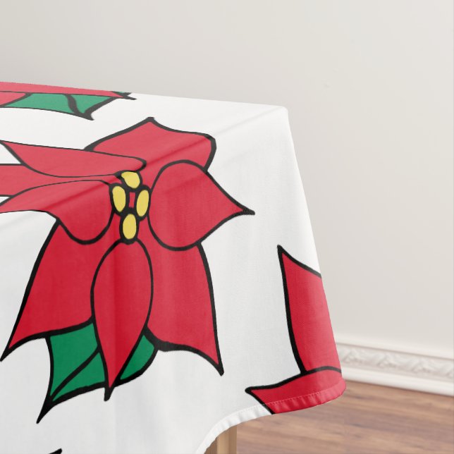 Poinsettia Tableclout Tischdecke (Beispiel)