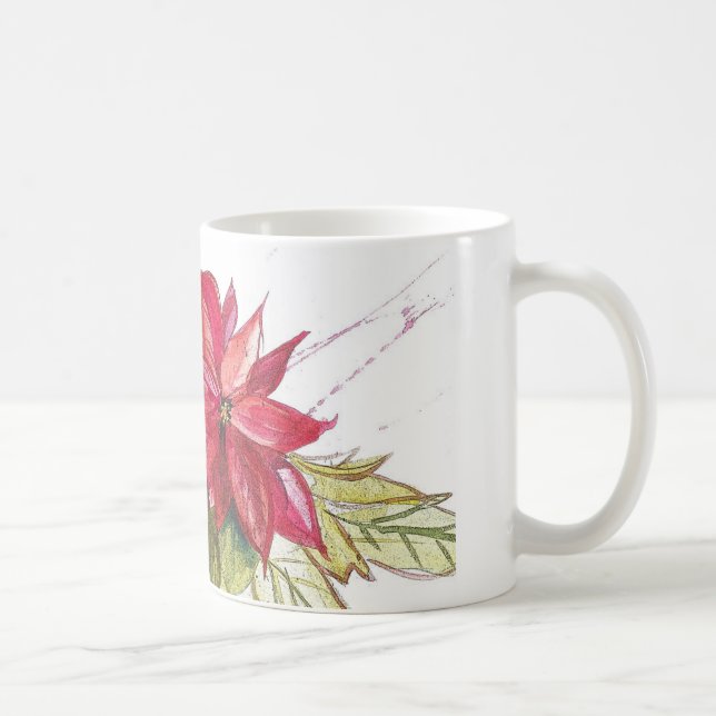 Poinsettia-Tasse Kaffeetasse (Rechts)