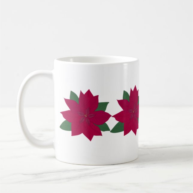 Poinsettia-Tasse Kaffeetasse (Links)