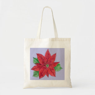 Poinsettia Tote Bag - Lavendel Tragetasche