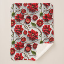 Poinsettia und Blätter