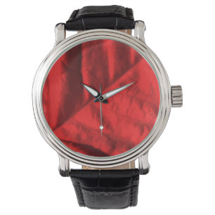 Poinsettia-Vintage lederner Bügel-Uhr Armbanduhr