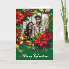 Poinsettia Weihnachtsgebäck Foto Feiertagskarte