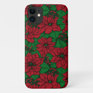 Poinsettia, Weihnachtsmuster Case-Mate iPhone Hülle