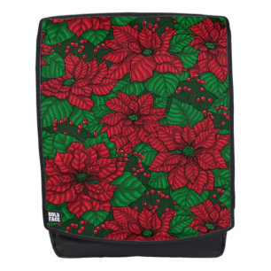 Poinsettia, Weihnachtsmuster Rucksack
