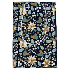 Poinsettia Winterurlaub Mittlere Geschenktüte