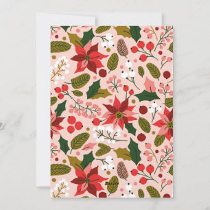 Poinsettia Winterurlaub Postkarte