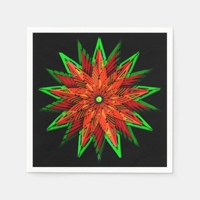 Poinsettia WOW Serviette (Vorderseite)