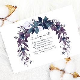 Poinsettia wünscht gute Hochzeit | Moody Blue Begleitkarte