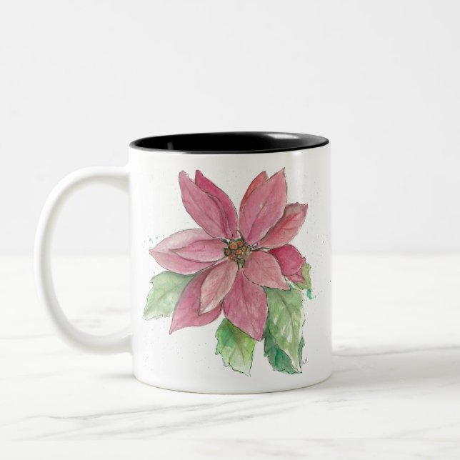 Poinsettia Zweifarbige Tasse (Links)
