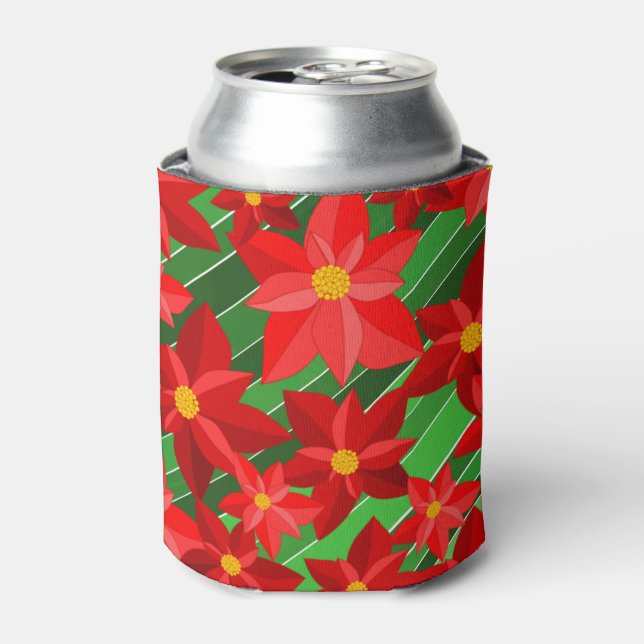 Poinsettias Dosenkühler (Kanne Vorderseite)
