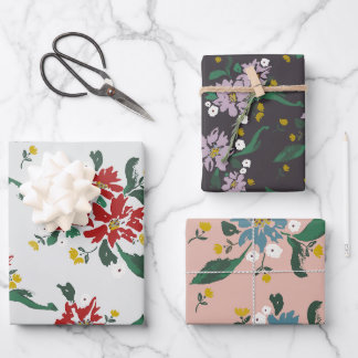 Poinsettias For All Seasons Geschenkpapier Set