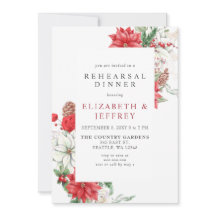 Poinsettias Holly Christmas Probe Dinner