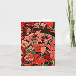 Poinsettias Karte