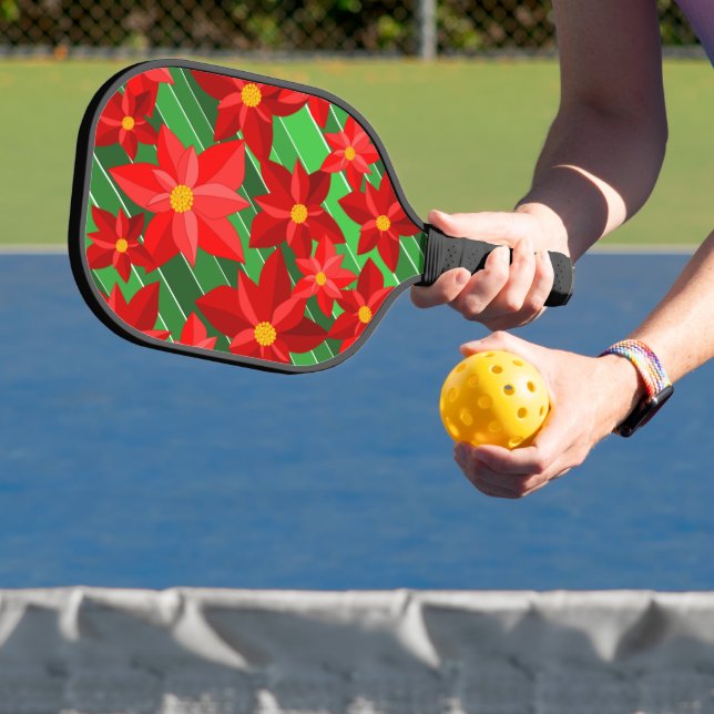 Poinsettias Pickleball Schläger (InSitu)