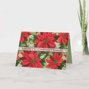 Poinsettias und ein Eiskalter Bär Weihnachten