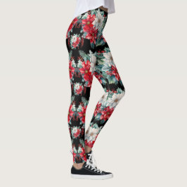 Poinsettias und Leggings Holly Berries - Hübsch
