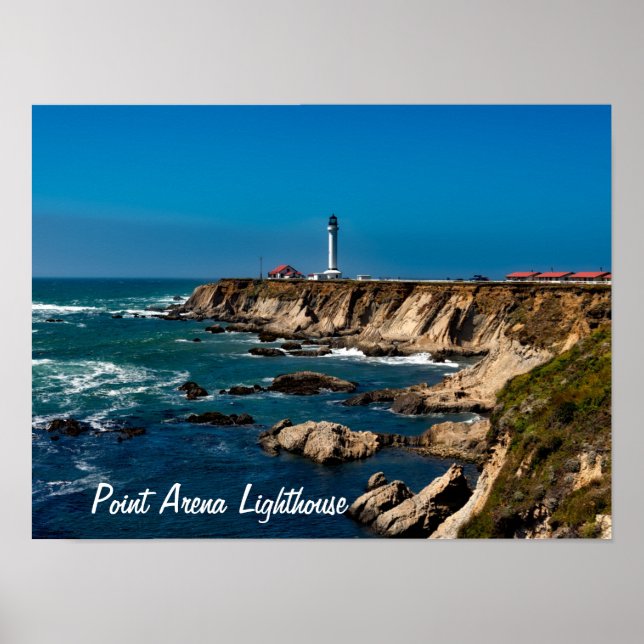 Point Arena Lighthouse Landschaftlich Poster (Vorne)
